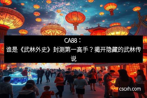 CA88：谁是《武林外史》封测第一高手？揭开隐藏的武林传说